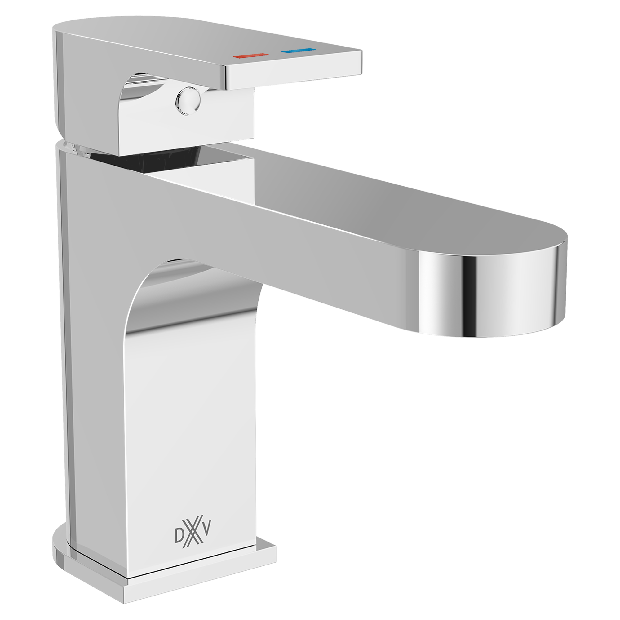 Equility Single Handle Bathroom Faucet with Indicator Markings and Lever Handle